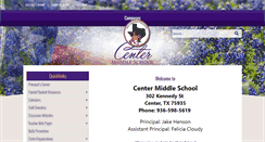 Desktop Screenshot of cms.centerisd.org