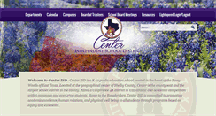 Desktop Screenshot of centerisd.org