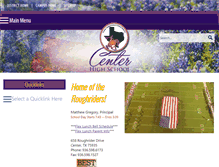 Tablet Screenshot of chs.centerisd.org