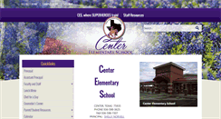Desktop Screenshot of ces.centerisd.org
